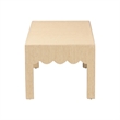 bali & pari Mason Natural Grasscloth Coffee Table Rectangular Accent Table