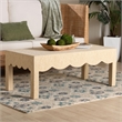 bali & pari Mason Natural Grasscloth Coffee Table Rectangular Accent Table