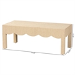 bali & pari Mason Natural Grasscloth Coffee Table Rectangular Accent Table