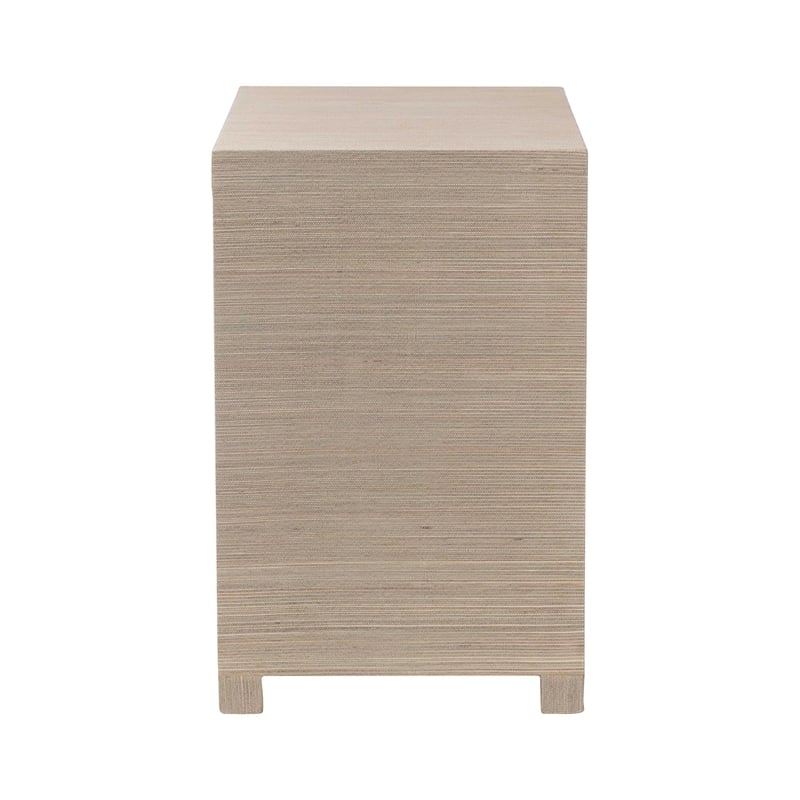 bali & pari Halen Natural Grasscloth Storage Cabinet Two-Door Console Storage