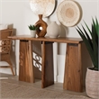 bali & pari Caruso Suar Wood Console Table Live Edge Statement Table