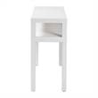bali & pari Gale Natural Grasscloth Console Table Two-Tier Entryway Table