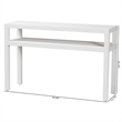 bali & pari Gale Natural Grasscloth Console Table Two-Tier Entryway Table