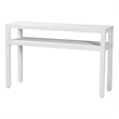 bali & pari Gale Natural Grasscloth Console Table Two-Tier Entryway Table