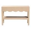 bali & pari Mason Natural Grasscloth Console Table Two-Tier Entryway Table
