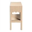 bali & pari Mason Natural Grasscloth Console Table Two-Tier Entryway Table