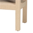 bali & pari Mason Natural Grasscloth Console Table Two-Tier Entryway Table