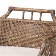 bali & pari Abiel Natural Rattan Counter Stool with Arms and Removable Cushion