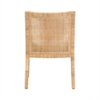 bali & pari Alexis Natural Rattan Dining Chair - Handcrafted Accent Chair
