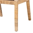 bali & pari Alexis Natural Rattan Dining Chair - Handcrafted Accent Chair