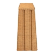 bali & pari Andrea Natural Rattan Console Table - Handwoven Wicker Accent Table