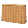bali & pari Andrea Natural Rattan Console Table - Handwoven Wicker Accent Table