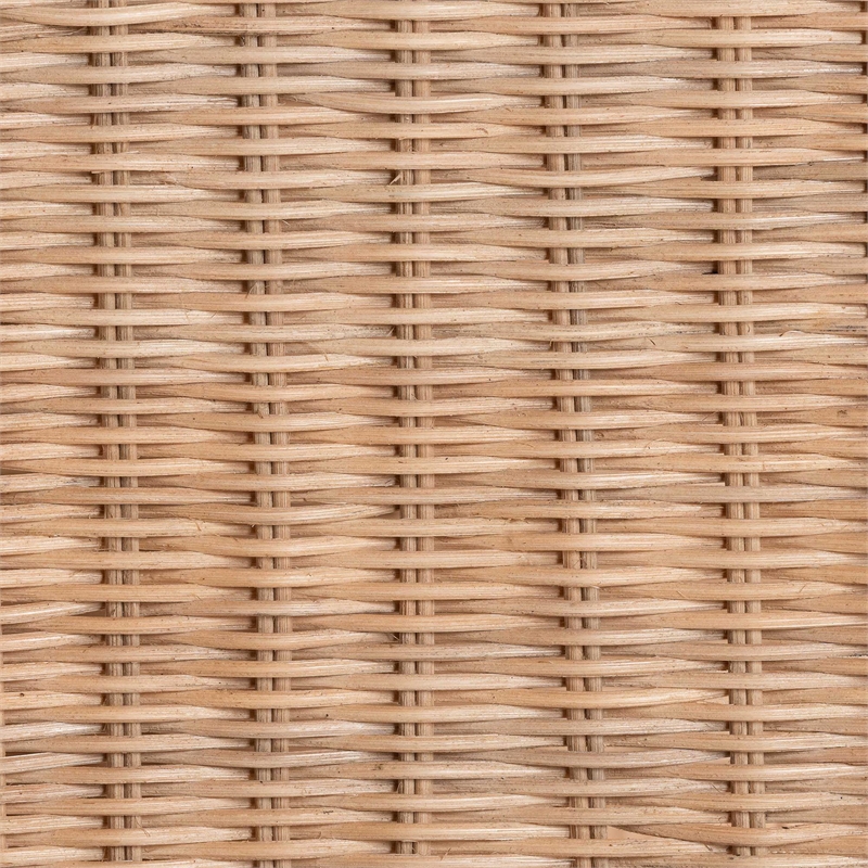 bali & pari Brooks Natural Rattan 3-Tier Storage Shelf Wicker Display Stand