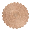 bali & pari Kensley Natural Rattan Coffee Table Handwoven Round Accent Table