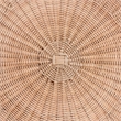 bali & pari Kensley Natural Rattan Coffee Table Handwoven Round Accent Table