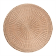 bali & pari Latoya Natural Rattan Coffee Table - Handwoven Round Wicker Table