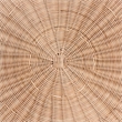 bali & pari Latoya Natural Rattan Coffee Table - Handwoven Round Wicker Table