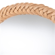 bali & pari Nara Natural Rattan Wall Mirror Handwoven Wicker Frame Round