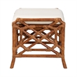 bali & pari Morley Marbled Tortoise Natural Rattan Ottoman