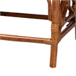 bali & pari Morley Marbled Tortoise Natural Rattan Ottoman