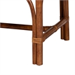 bali & pari Belen Marbled Tortoise Natural Rattan Bench Handwoven Wicker Seating