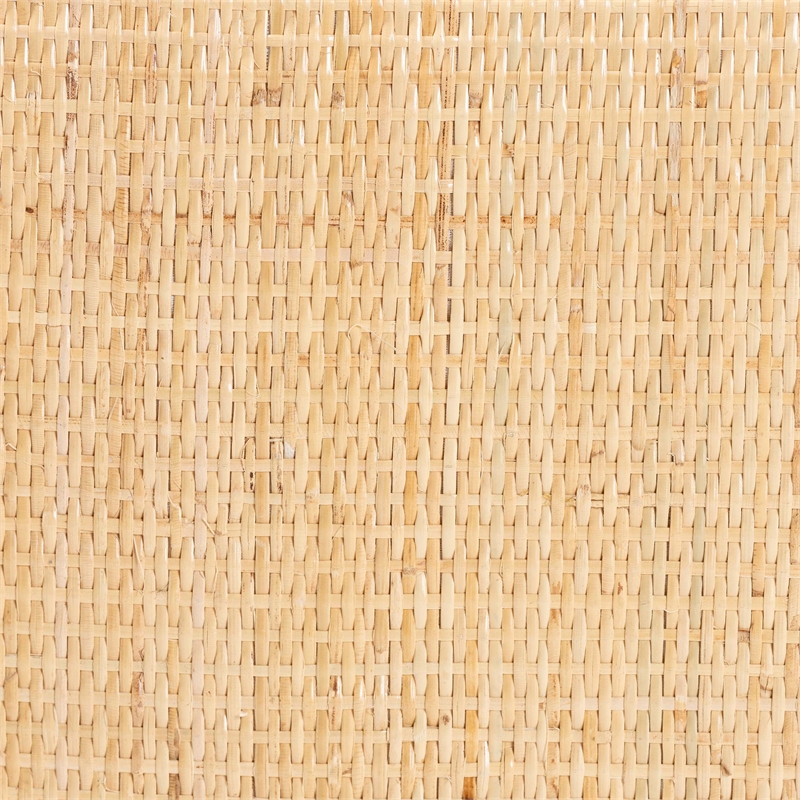 bali & pari Belen Marbled Tortoise Natural Rattan Bench Handwoven Wicker Seating