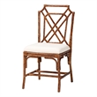 bali & pari Esmery Marbled Tortoise Natural Rattan Dining Chair