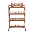 bali & pari Aleya Marbled Tortoise Natural Rattan Display Shelf