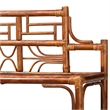 bali & pari Aleya Marbled Tortoise Natural Rattan Display Shelf