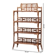 bali & pari Aleya Marbled Tortoise Natural Rattan Display Shelf