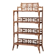 bali & pari Aleya Marbled Tortoise Natural Rattan Display Shelf