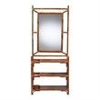 bali & pari Feyre Marbled Tortoise Natural Rattan Hall Tree