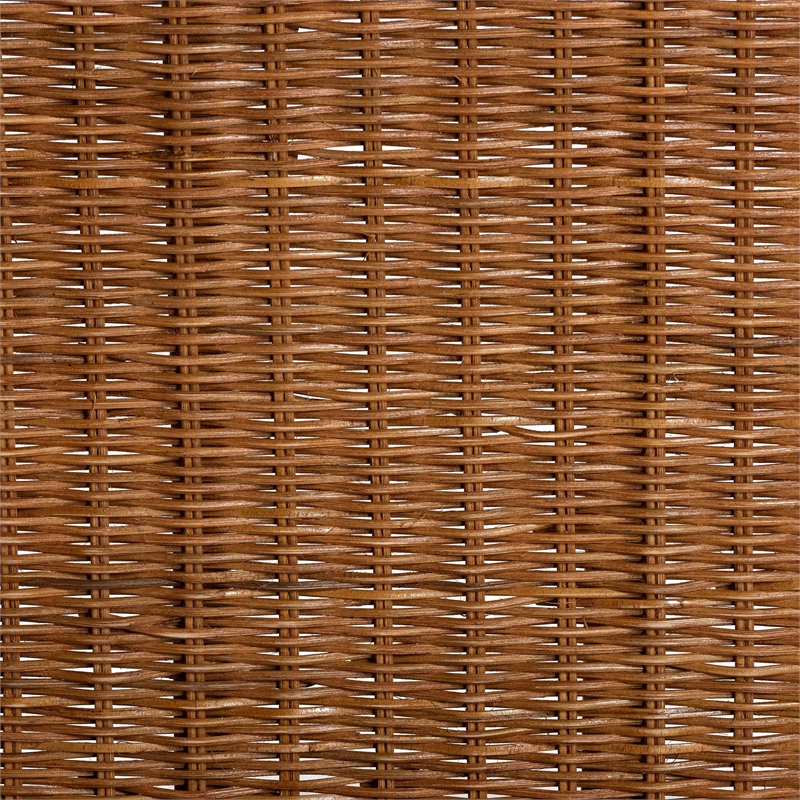 bali & pari Papina Natural Rattan Pet Bed with Scalloped Sides