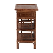 bali & pari Daemyn Marbled Tortoise Natural Rattan Nightstand