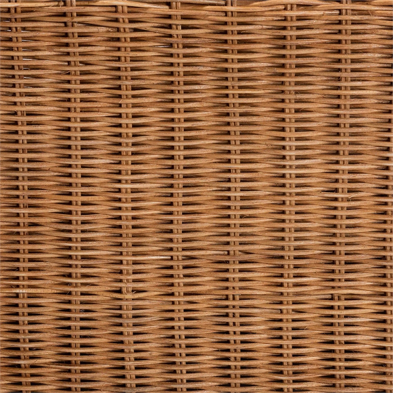 bali & pari Belita Natural Rattan Pet Bed with Scalloped Base