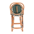 bali & pari Mattie Rattan Bistro Counter Stool Handwoven Accent Seating Green