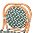 bali & pari Mattie Rattan Bistro Counter Stool Handwoven Accent Seating Green