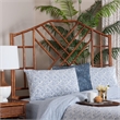bali & pari Kachiri Marbled Tortoise Natural Rattan Headboard Queen