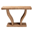 bali & pari Alyssa Seagrass Console Table Handwoven Display Table