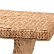 bali & pari Alyssa Seagrass Console Table Handwoven Display Table