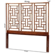 bali & pari Jamuna Marbled Tortoise Natural Rattan Headboard Queen