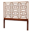 bali & pari Jamuna Marbled Tortoise Natural Rattan Headboard Queen