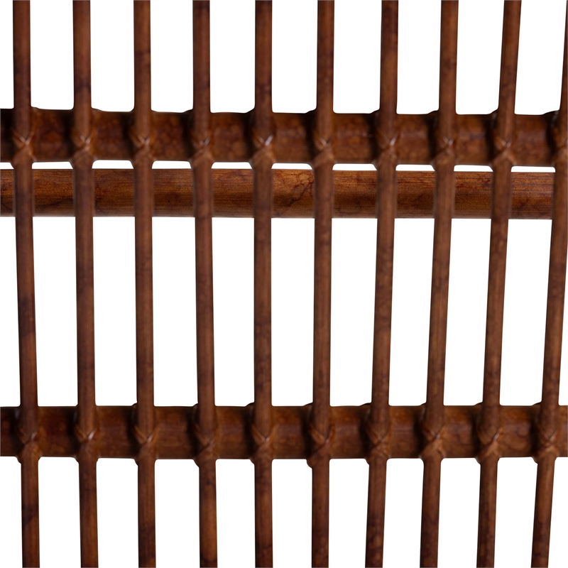 bali & pari Rio Marbled Tortoise Natural Rattan Dining Chair