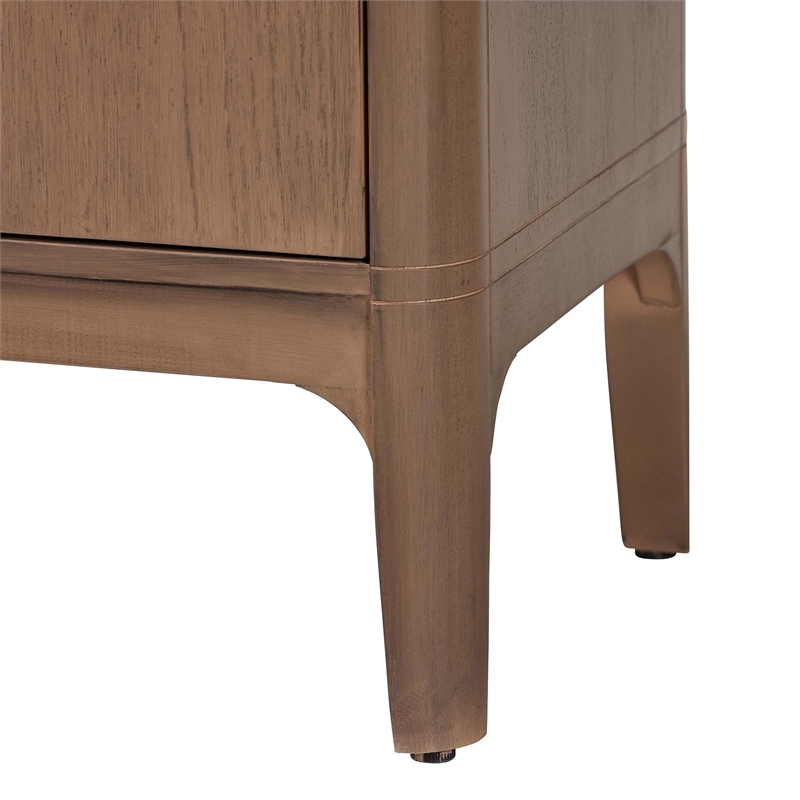 bali & pari Latifa Storage Cabinet 2-Door Accent Cabinet with Rounded Edges