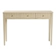 bali & pari Leeba Console Table 3-Drawer Accent Table with Fluted Wood