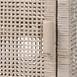 bali & pari Vivan Natural Rattan Nightstand Accent Bedside Table French Grey
