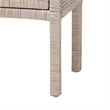 bali & pari Vivan Natural Rattan Nightstand Accent Bedside Table French Grey
