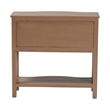 bali & pari Kelila Console Table with Curved Front 2-Drawer Entryway Table