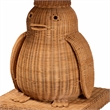 bali & pari Pembroke Penguin End Table Rattan Sculptural Accent Side Table