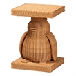 bali & pari Pembroke Penguin End Table Rattan Sculptural Accent Side Table